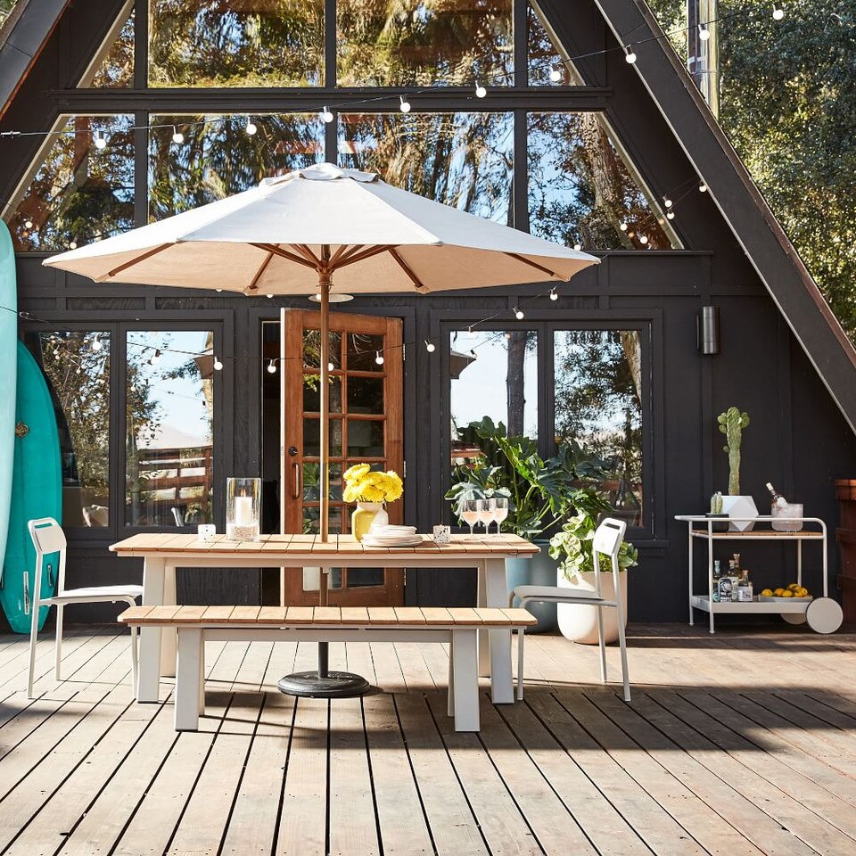 Halden Outdoor Bar Cart Haze West Elm Australia